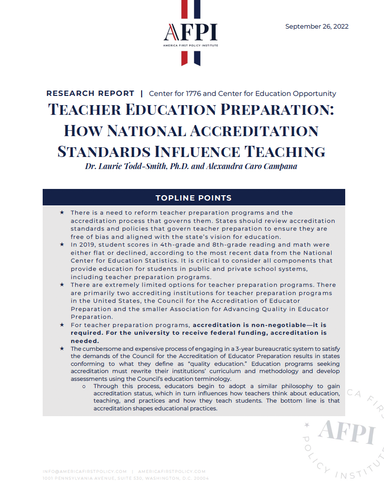 Teacher Education Preparation: How National Accreditation