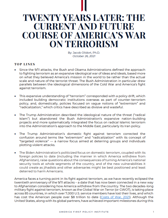 Twenty Years Later The Current and Future Course of America’s War on